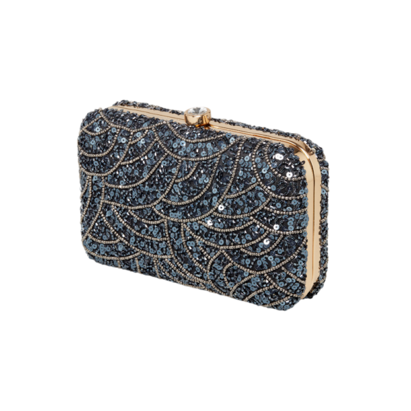 Perle / Paillet festtaske, Black Diamond