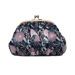 Hannah Kisslock clutch, Creole Camelia