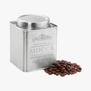 Kaffedåse i rustfrit stål, 250 gr.