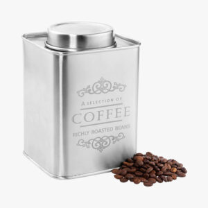 Kaffedåse i rustfrit stål, 500 gr.