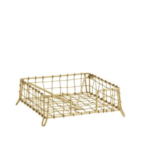 Servietholder fil-de-fer, antik messing